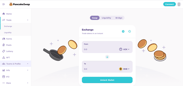 Pancake swap page