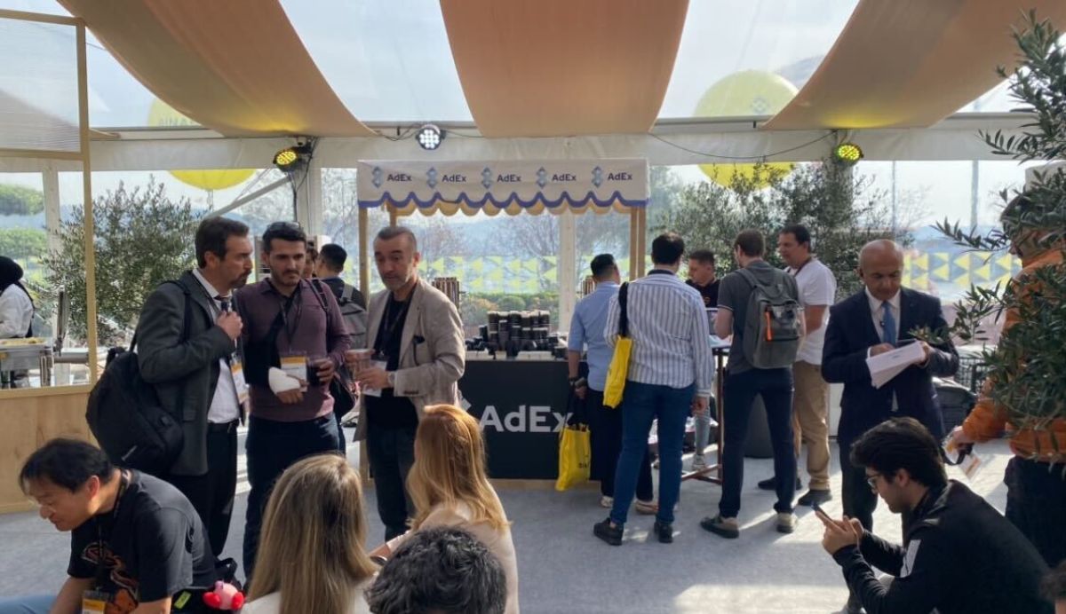 The AdEx coffee booth was the place to be