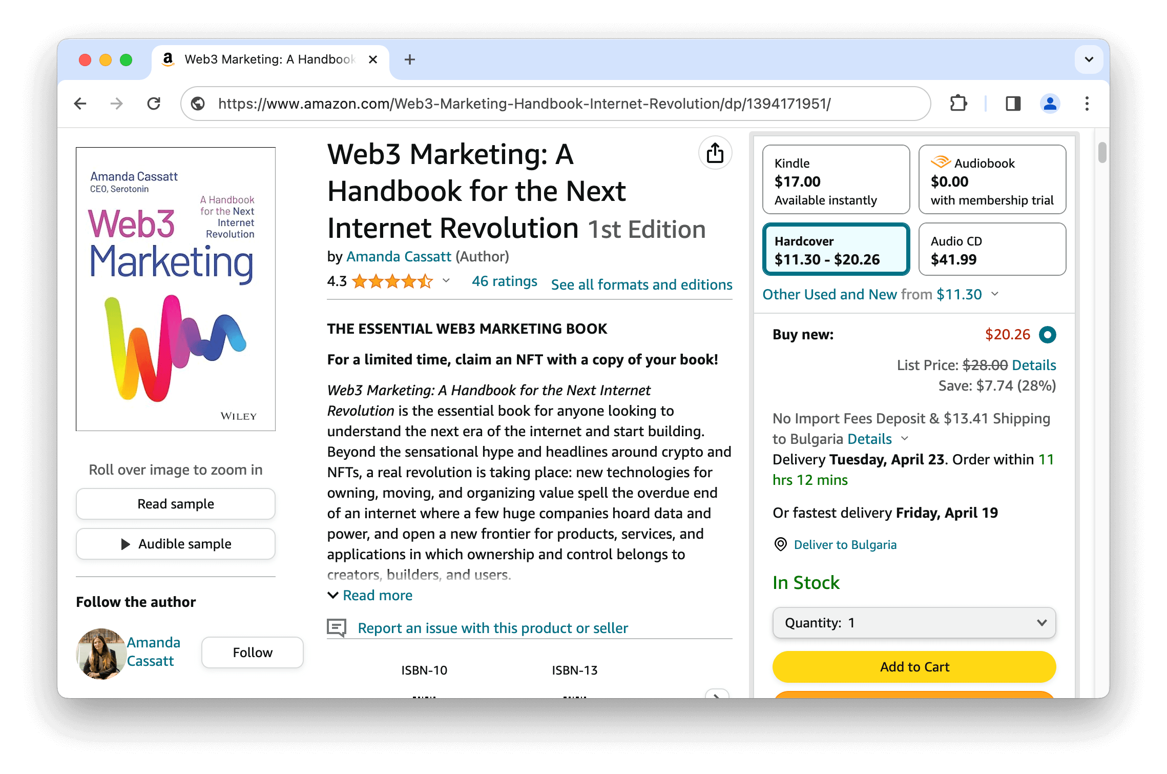 Web3 Marketing book by Amanda Cassatt