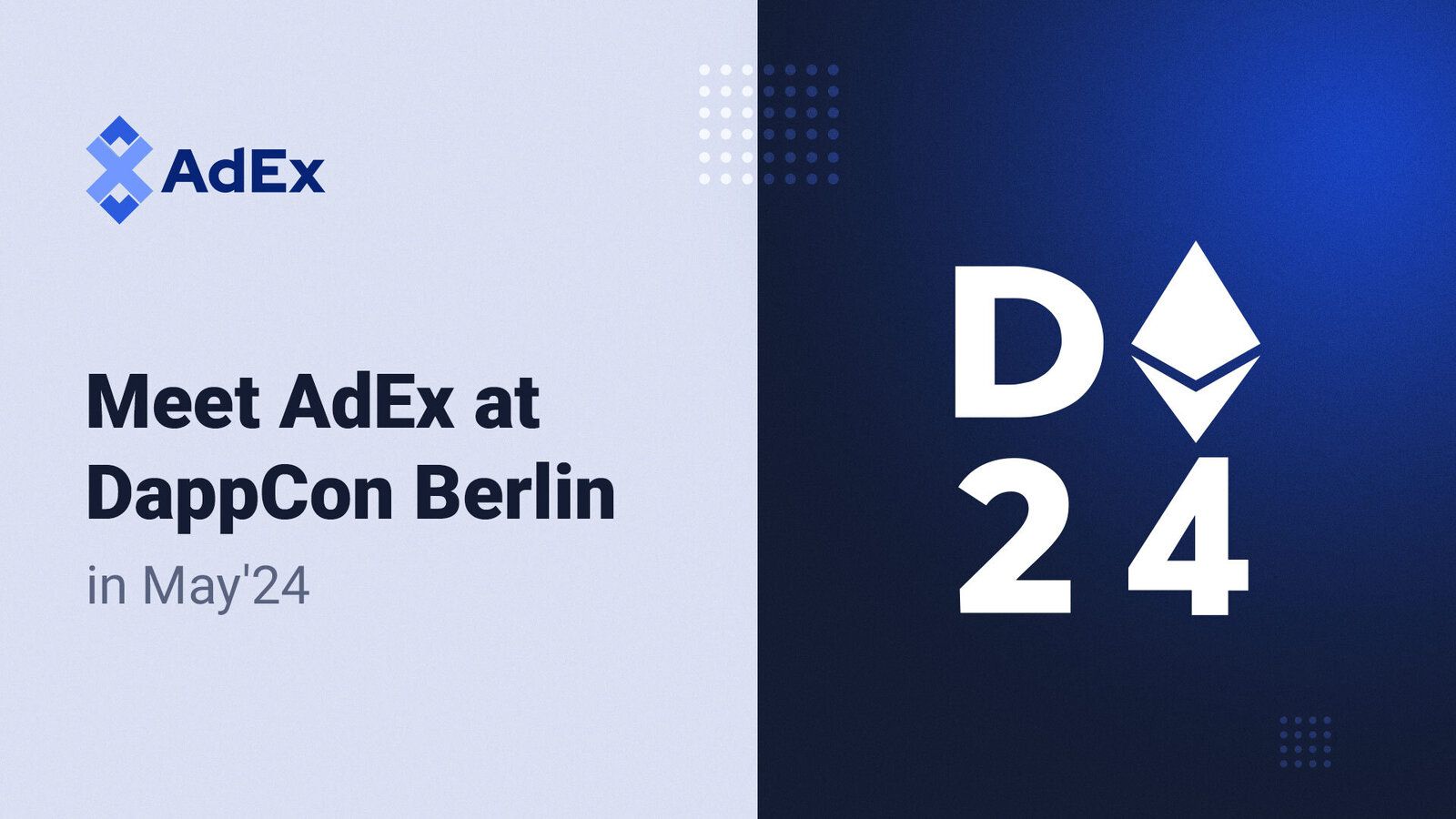 Meet AdEx at DappCon Berlin in May ’24