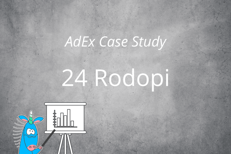 Case study: AdEx and 24 Rodopi